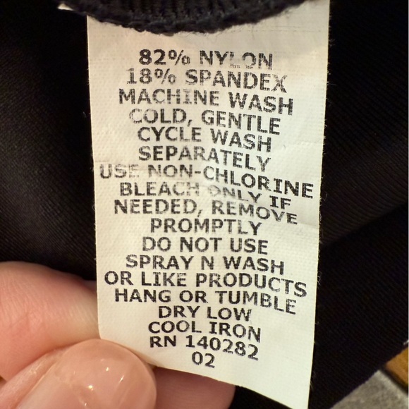 Katherine Way Black Rose Ruffled Neck Sleeveless Stretch Performance LBD Large - Picture 6 of 9